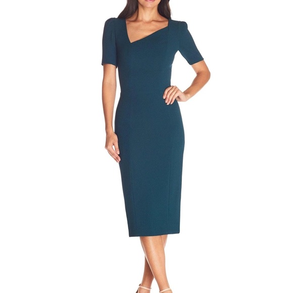 Dress the population NWT Ruth sheath dress in pine green - Picture 1 of 13